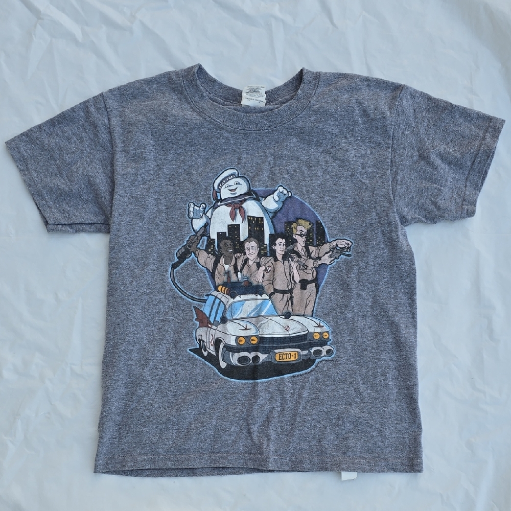 Glidan Boys Ghostbuster Gray Graphic Tee XS